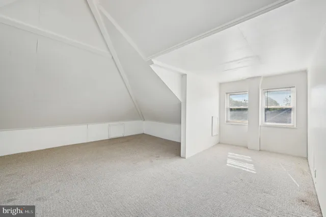 a view of a backyard with potted plants and large tree