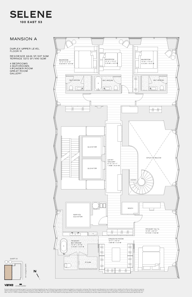 100 East 53rd Street, Unit 10A Manhattan, NY 10022 - Photo 35 of 35 a picture of a floor plan