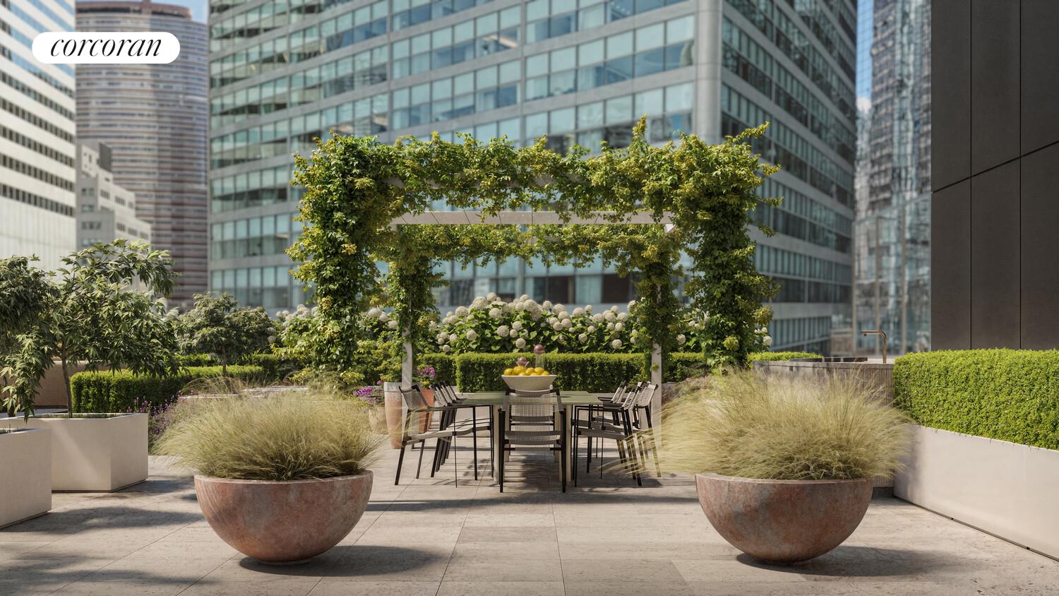 100 East 53rd Street, Unit 10A Manhattan, NY 10022 - Photo 3 of 35 a view of a chair and table in backyard of the house