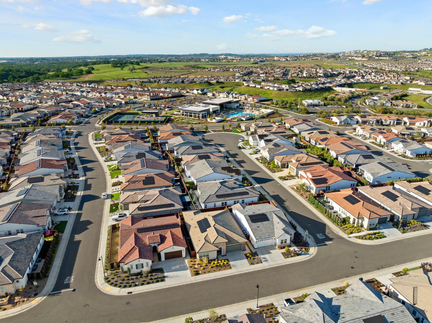 4228 Grey Hawk Street Folsom, CA 95630 - Photo 45 of 49 an aerial view of residential building with parking space