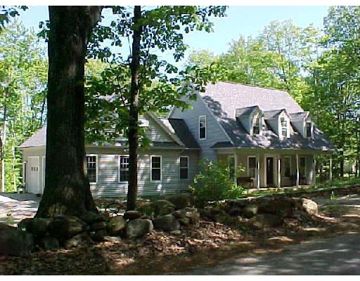 a view of a house with a garden