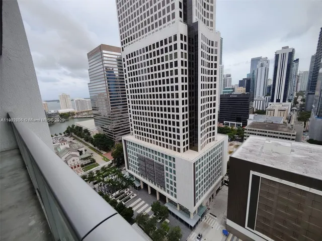 a view of balcony with city view