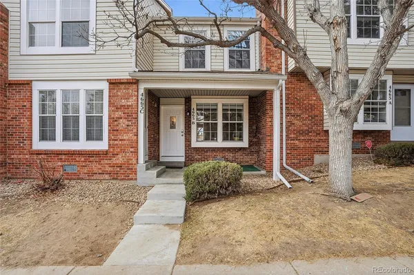 front view of a brick house