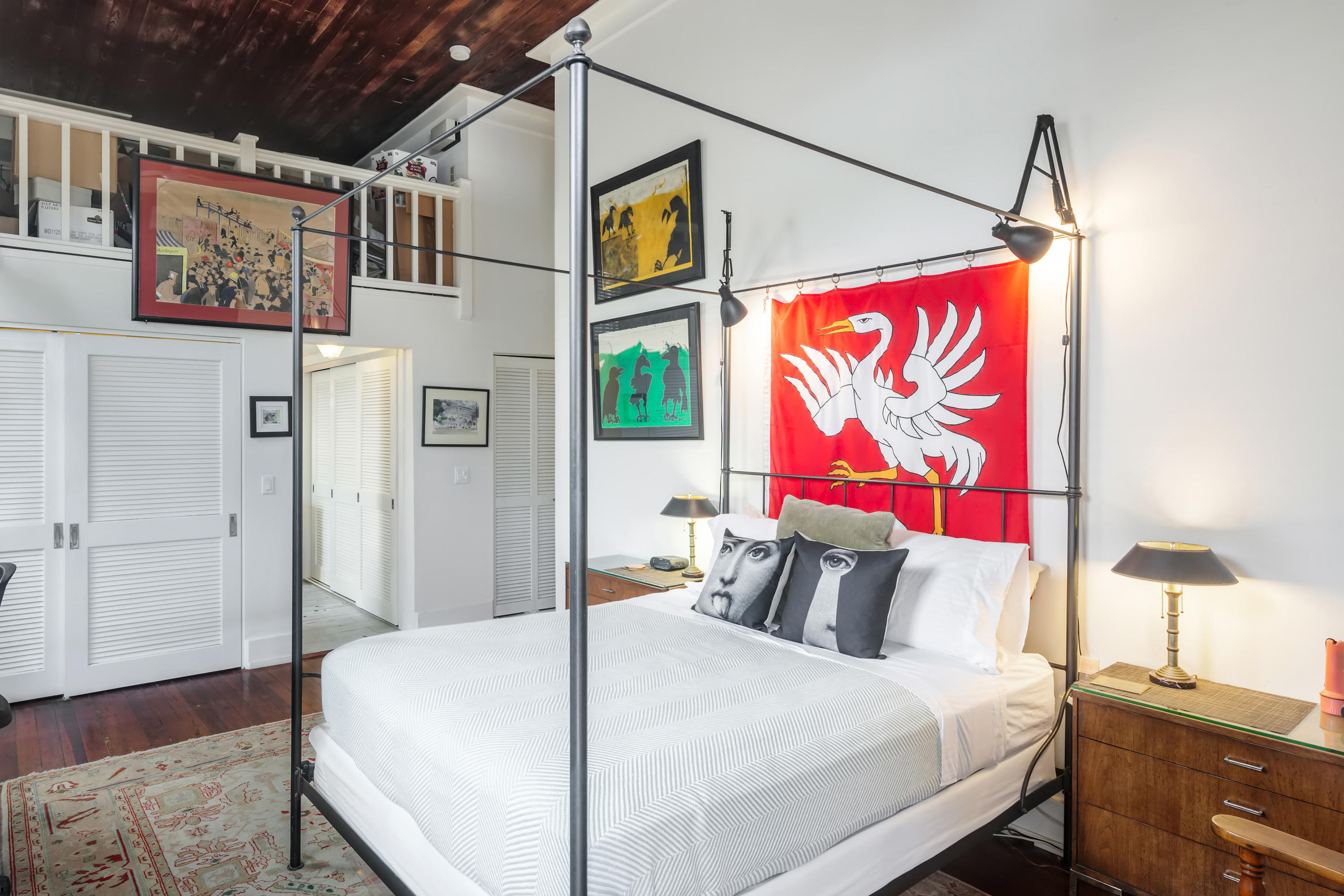 800 Fleming Street, Unit C2 Key West, FL 33040 - Photo 23 of 41 a bedroom with a bed and a painting on the wall