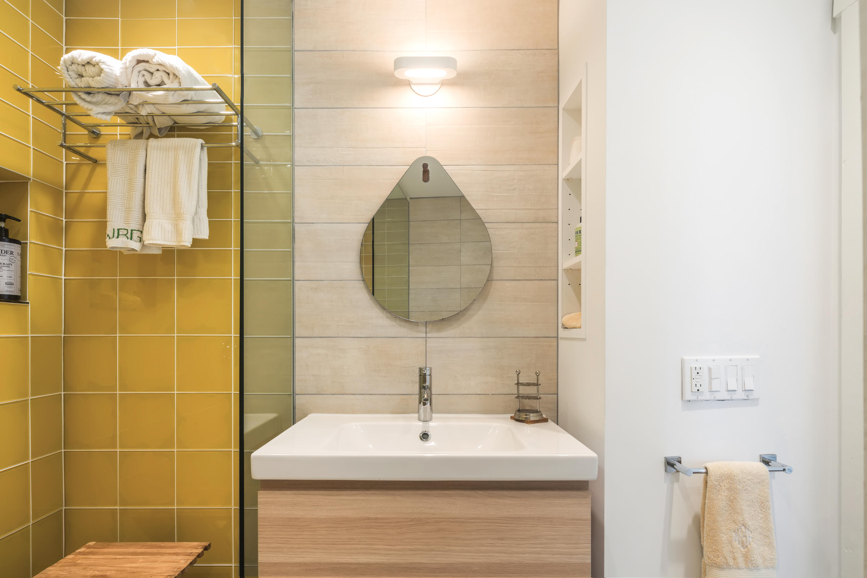 800 Fleming Street, Unit C2 Key West, FL 33040 - Photo 33 of 41 a bathroom with a sink a mirror and a shower