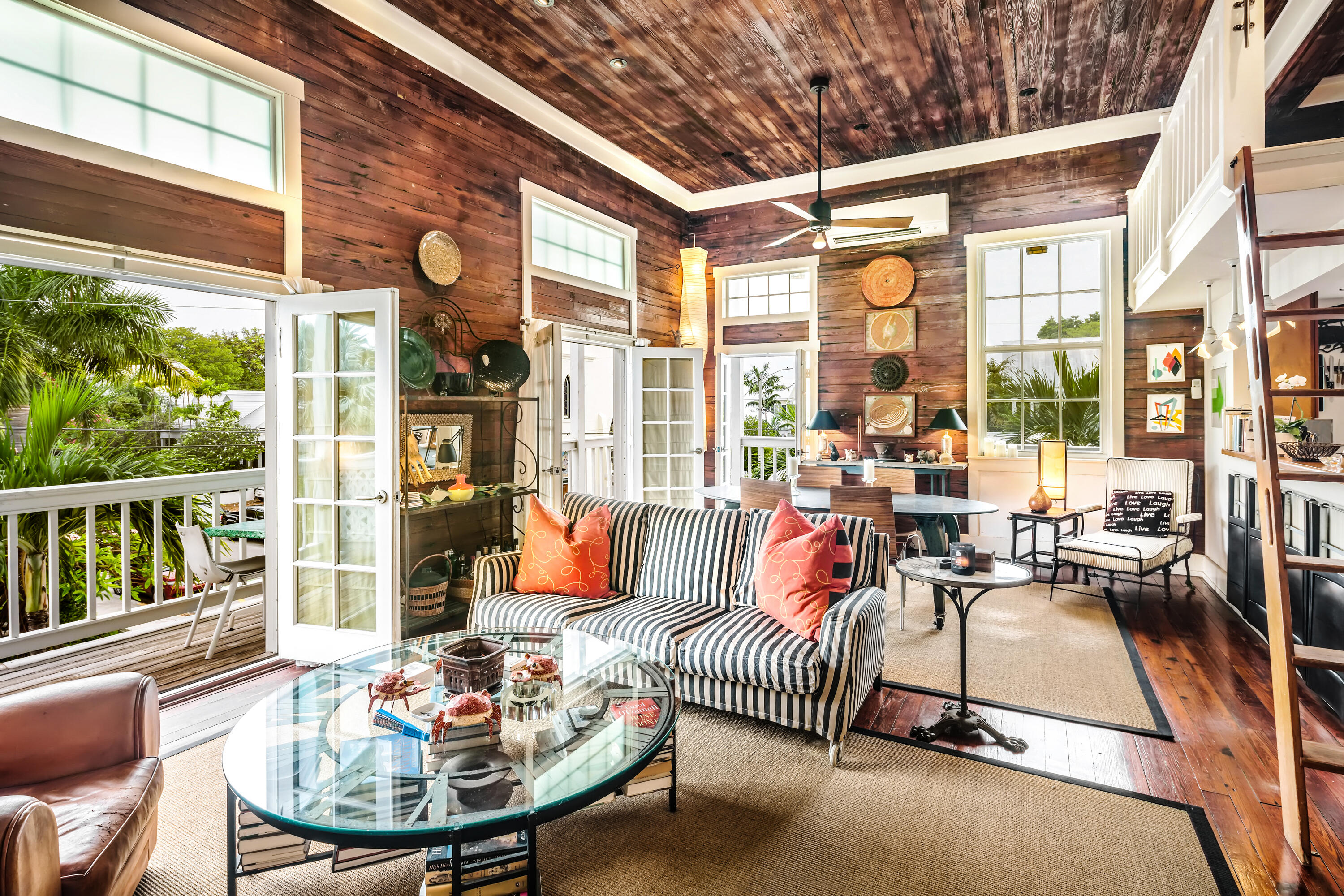 800 Fleming Street, Unit C2 Key West, FL 33040 - Photo 7 of 41 a balcony with furniture and floor to ceiling windows