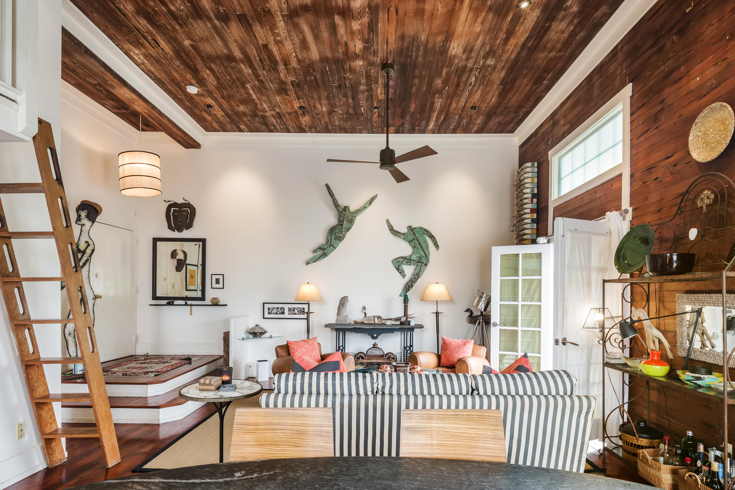 800 Fleming Street, Unit C2 Key West, FL 33040 - Photo 10 of 41 a view of a livingroom with furniture and staircase