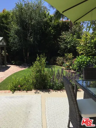 a view of a outdoor space with seating area