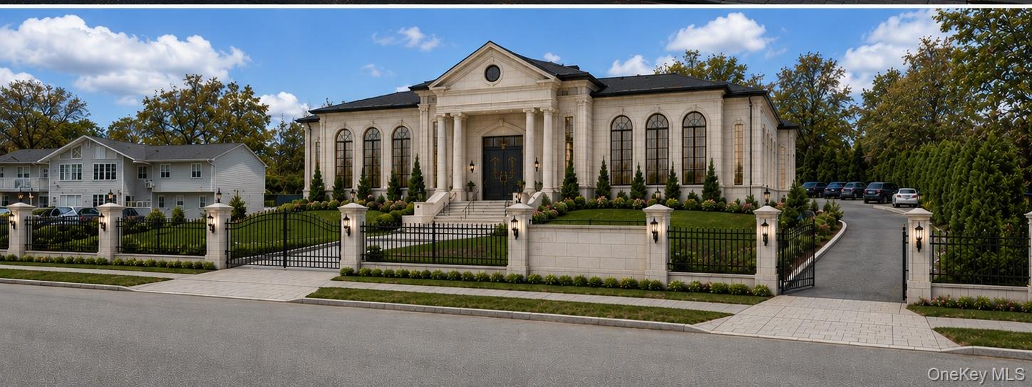 113 Rock Hill Road Spring Valley, NY 10977 - Photo 3 of 14 Stately stone facade with a grand portico entry