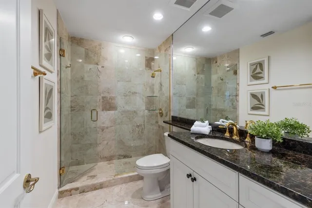 a view of a city and lake