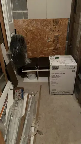 a view of water heater room