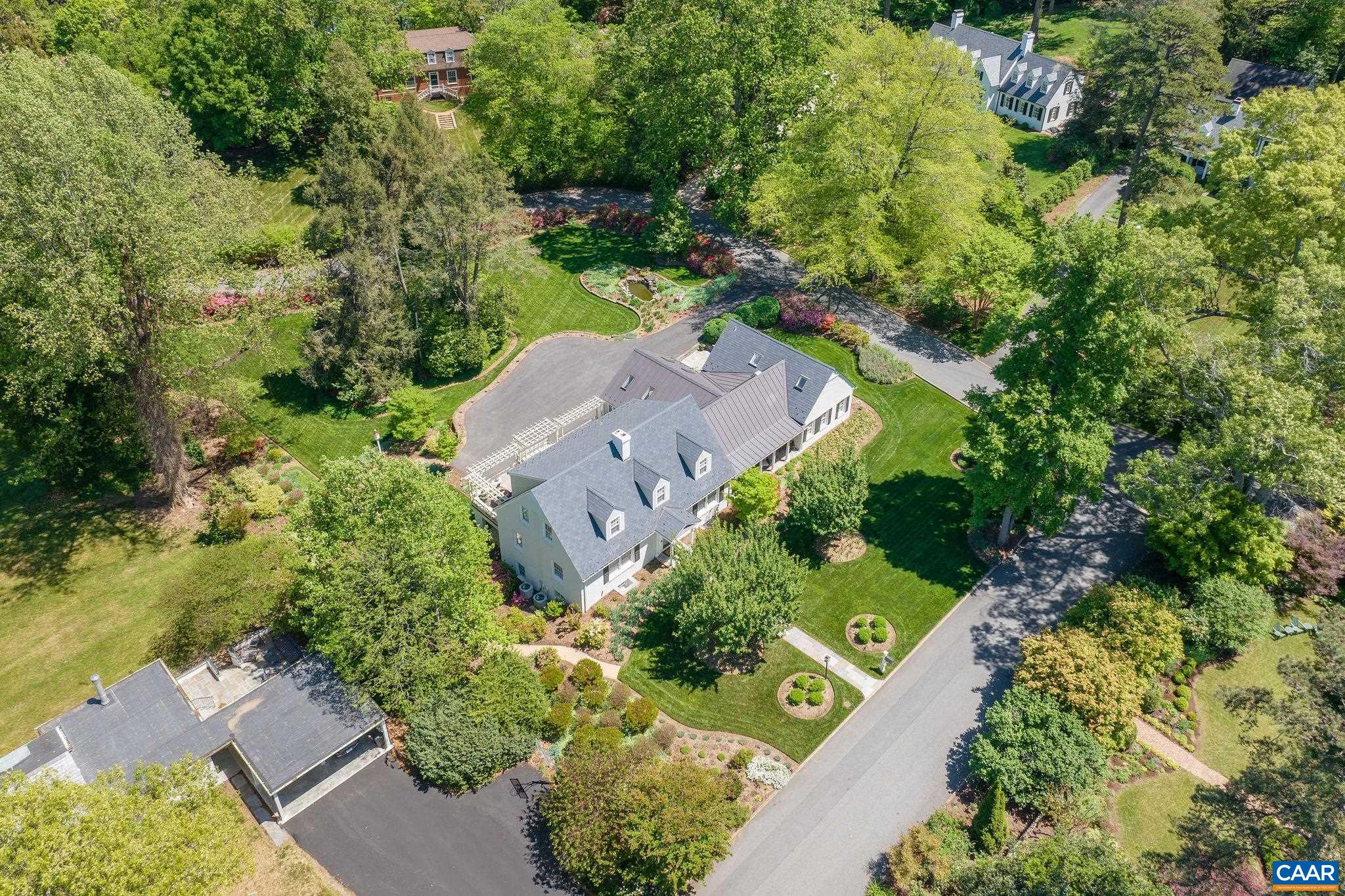 2001 Hessian Road Charlottesville, VA 22903 - Photo 47 of 47 an aerial view of a house with a yard