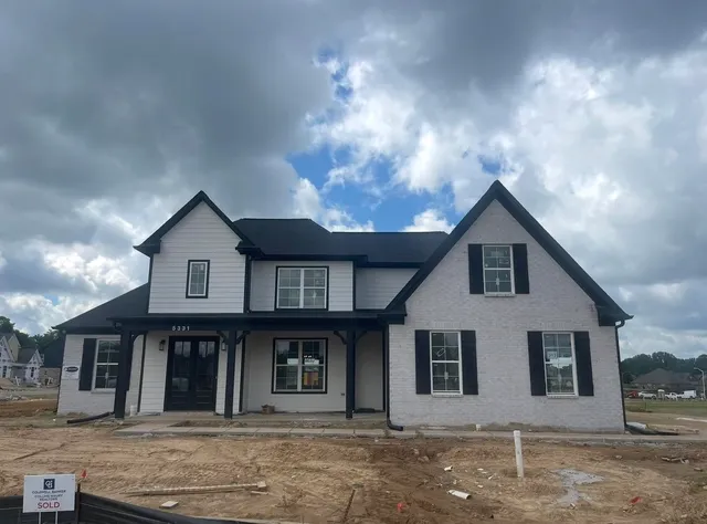 a front view of a house