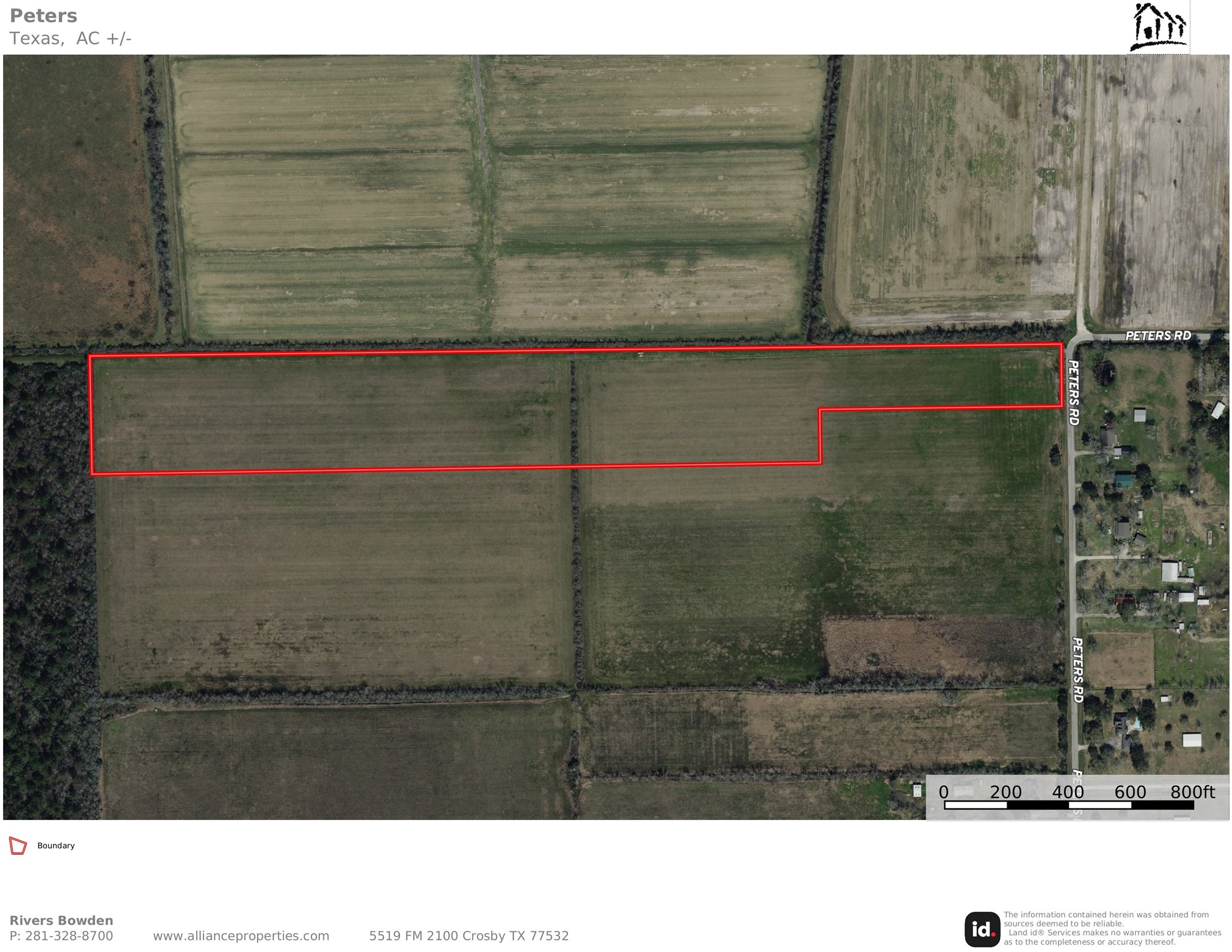 North Lot Peters Road Crosby, TX 77532 - Photo 1 of 6 Northern 23 acres of TR 3A & Lot 1
