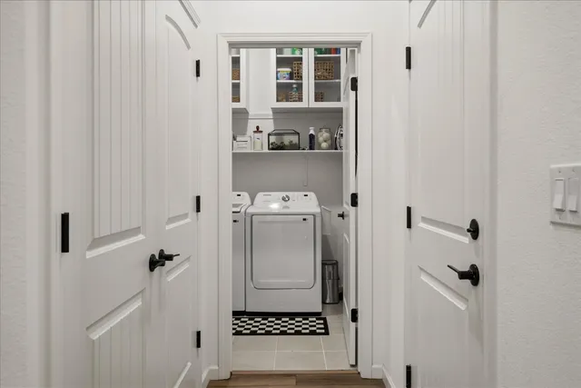 a view of a big yard of front a house