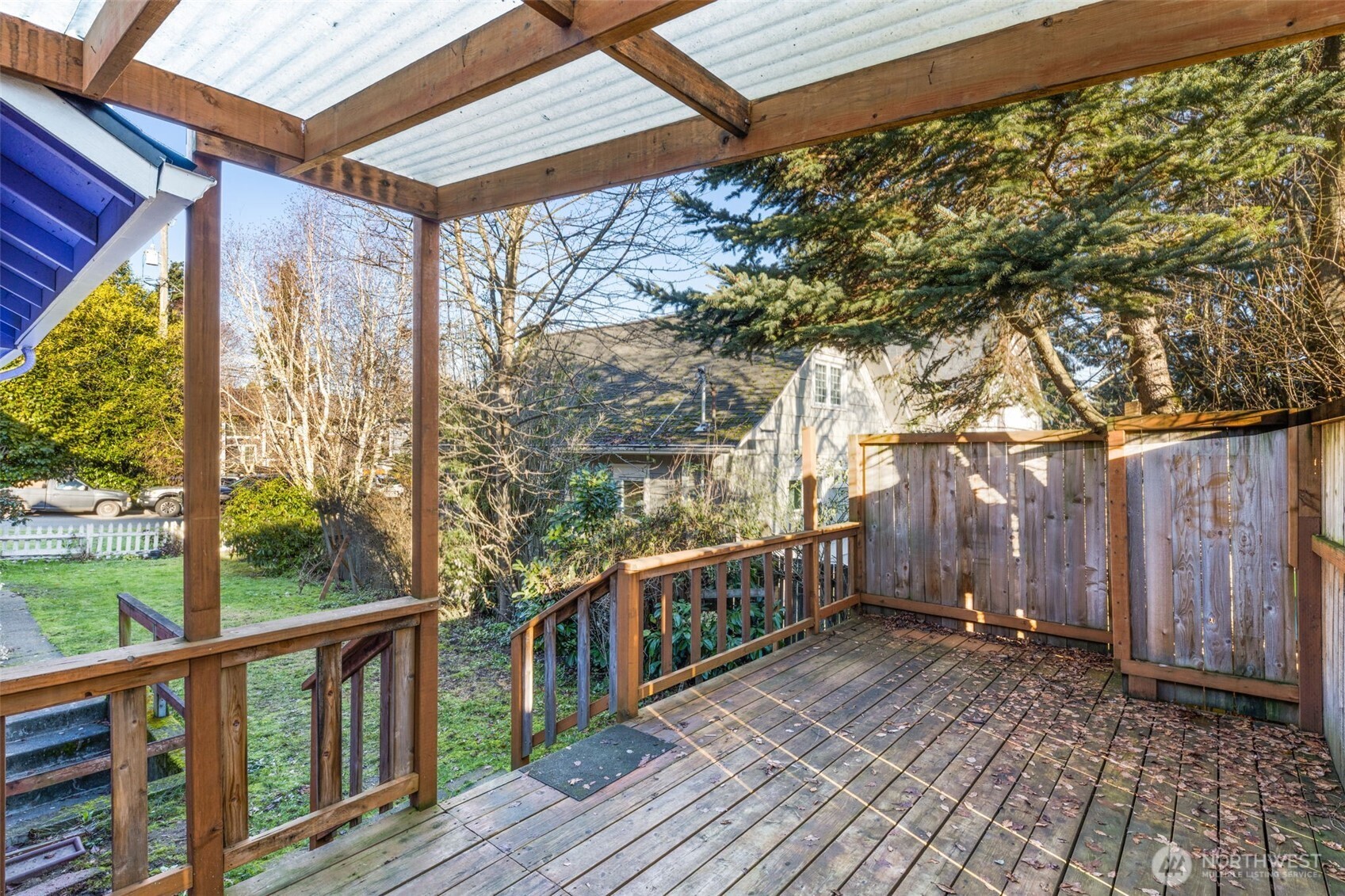 619 Northwest 89th Street Seattle, WA 98117 - Photo 21 of 24 a view of a balcony with wooden floor