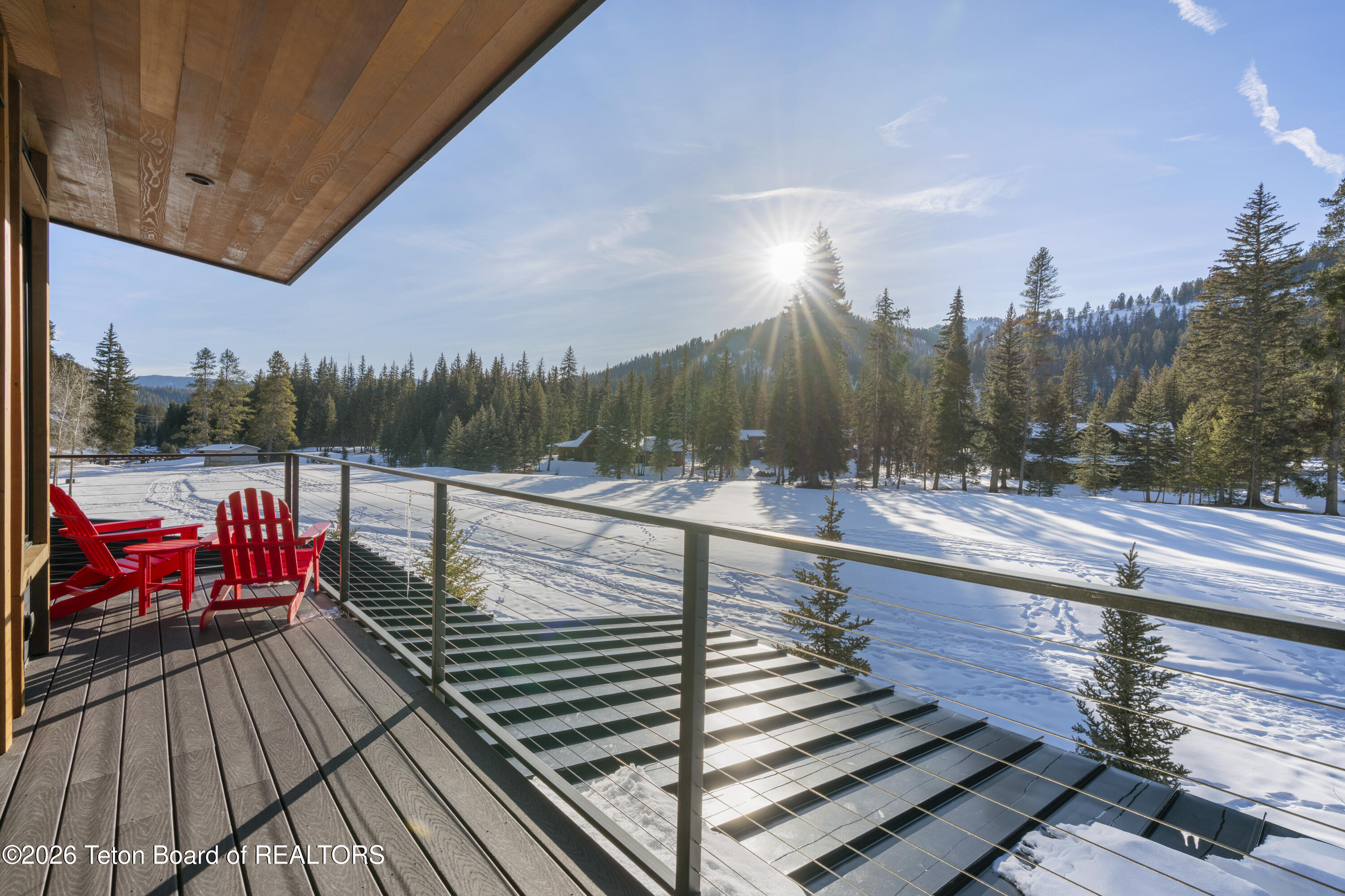 15555 Tall Timber Road Jackson, WY 83001 - Photo 33 of 58 balcony view