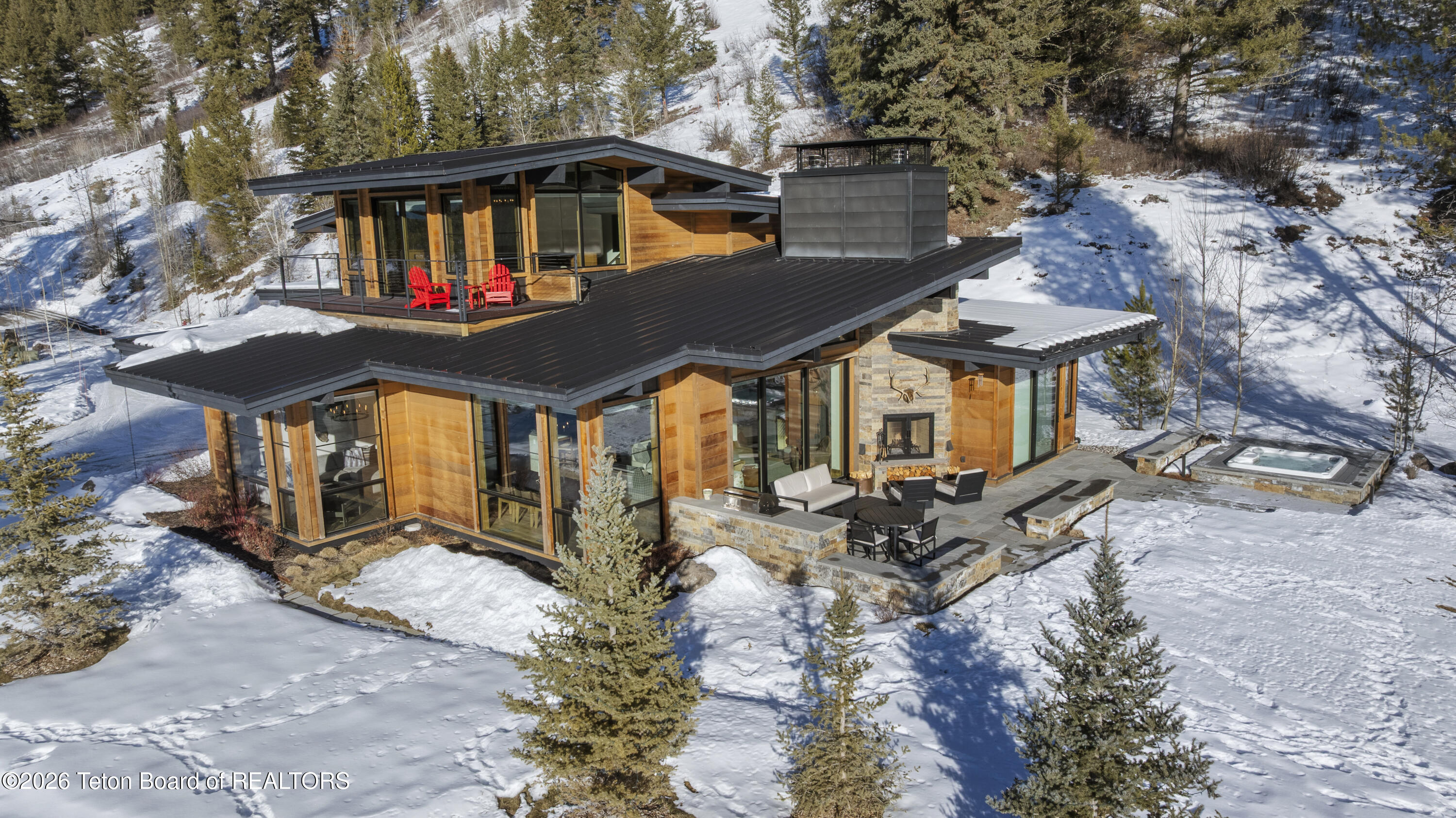 15555 Tall Timber Road Jackson, WY 83001 - Photo 45 of 58 drone