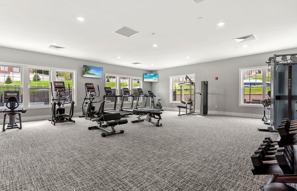 2 Codman Way, Unit 204 Westborough, MA 01581 - Photo 28 of 34 a view of a room with gym equipment