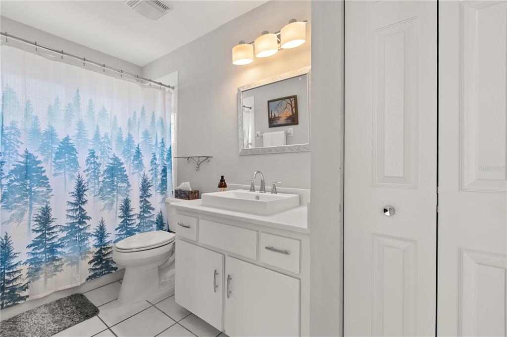 11287 Southwest 73rd Circle Ocala, FL 34476 - Photo 19 of 37 a bathroom with a sink a toilet and a mirror