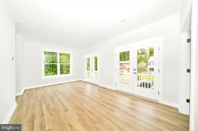 a view of an empty room