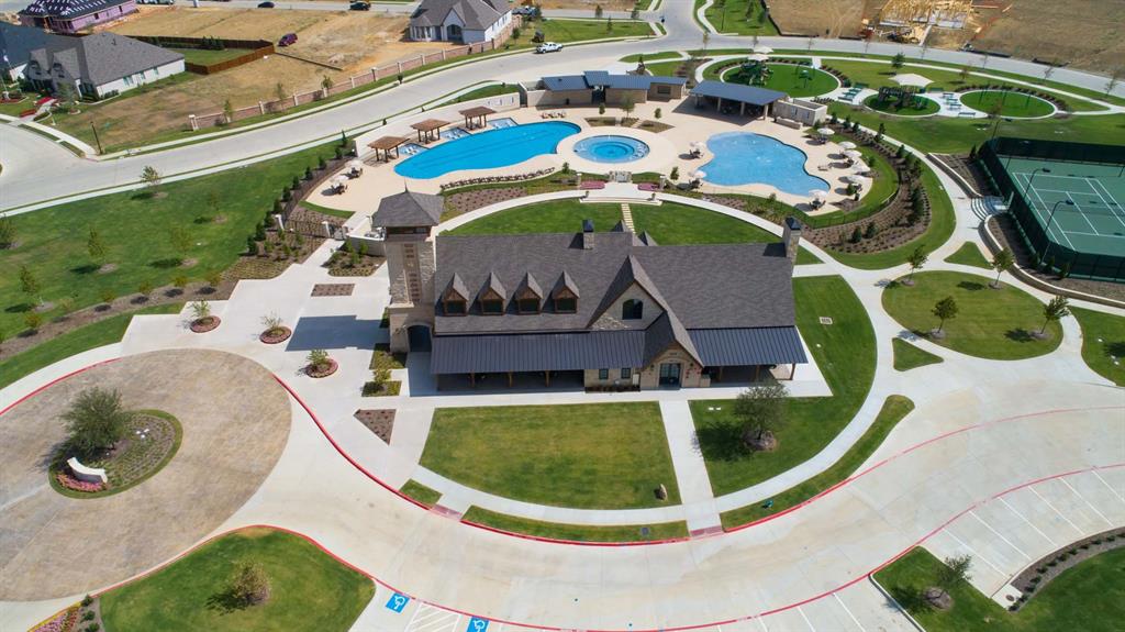 2781 Compton Court Prosper, TX 75078 - Photo 3 of 3 an aerial view of a house with swimming pool and outdoor space