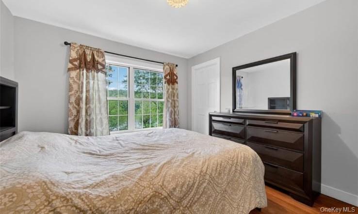 556 Lakes Road Monroe, NY 10950 - Photo 15 of 22 Bedroom featuring dark wood-style floors and baseboards