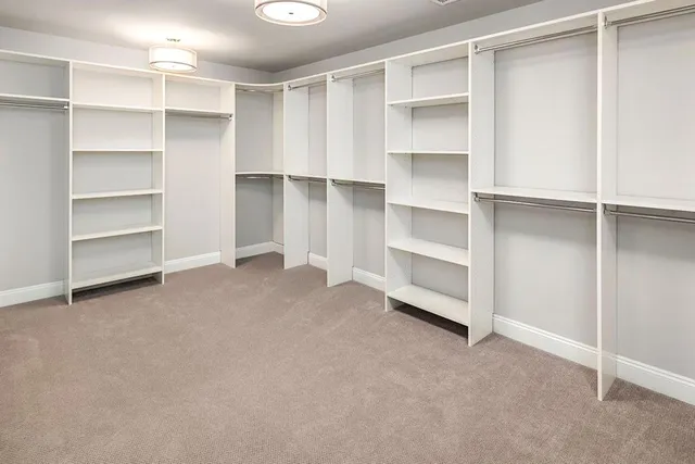 a view of room with walk in closet