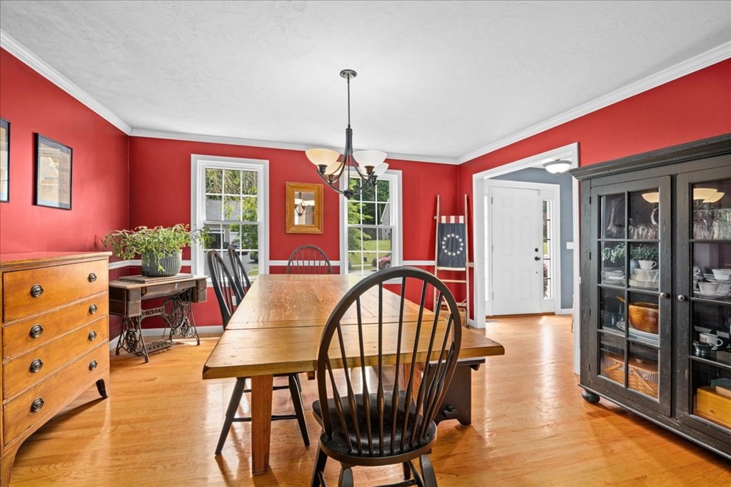 2 Harding Lane Sturbridge, MA 01518 - Photo 12 of 42 a view of a dining room with furniture window and wooden floor