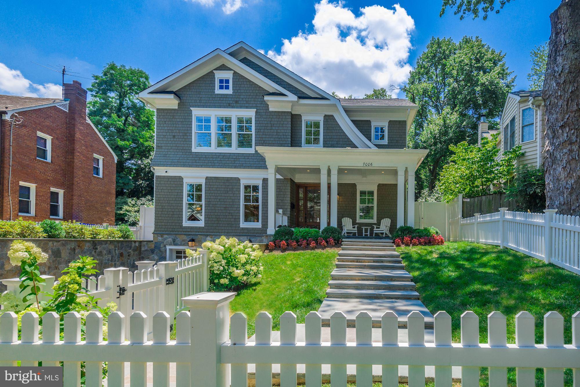 7006 Exeter Road Bethesda, MD 20814 - Photo 2 of 75 FULLY FENCED FRONT & BACK. SITS UP & BACK FROM RD