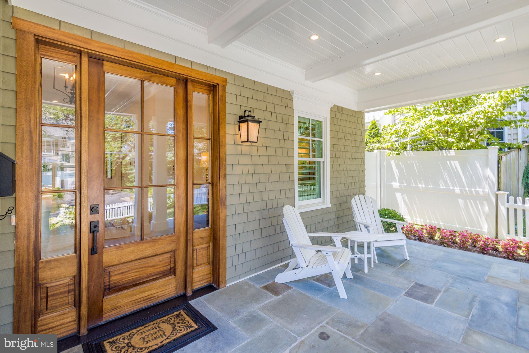 7006 Exeter Road Bethesda, MD 20814 - Photo 11 of 75 SPACIOUS COVERED PORCH. SOLID WOOD FRNT DR