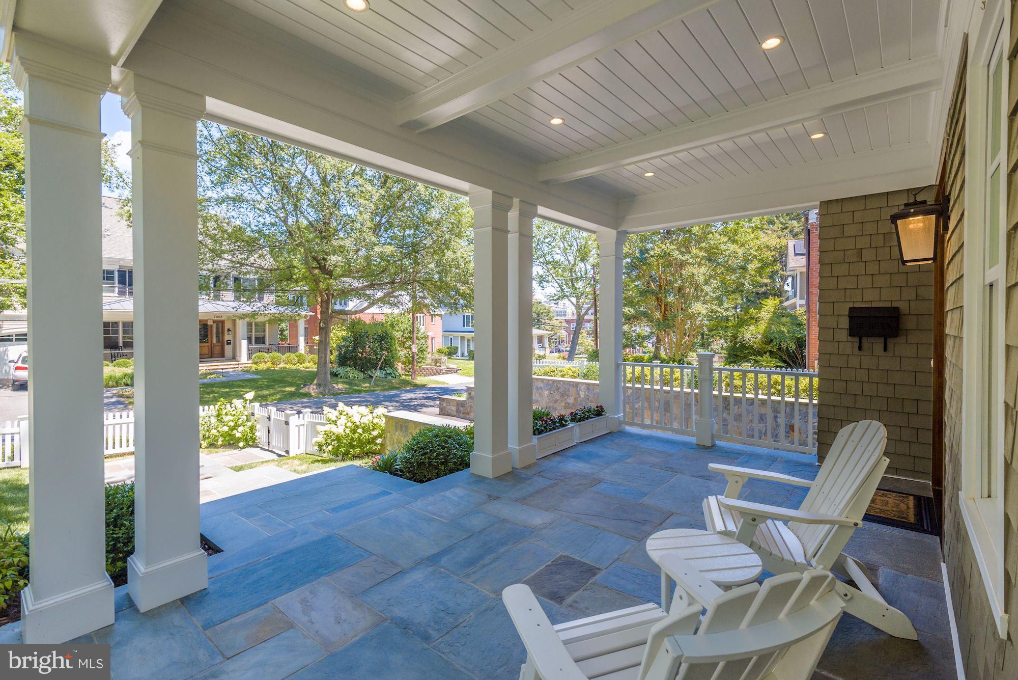 7006 Exeter Road Bethesda, MD 20814 - Photo 12 of 75 FRONT PORCH IS WIDE