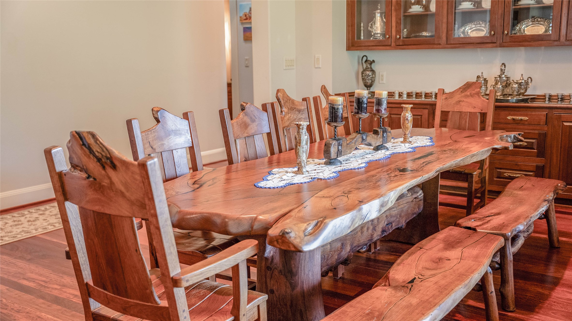 2042 22 Hills Road Gause, TX 77857 - Photo 14 of 50 a dining room with furniture and wooden floor