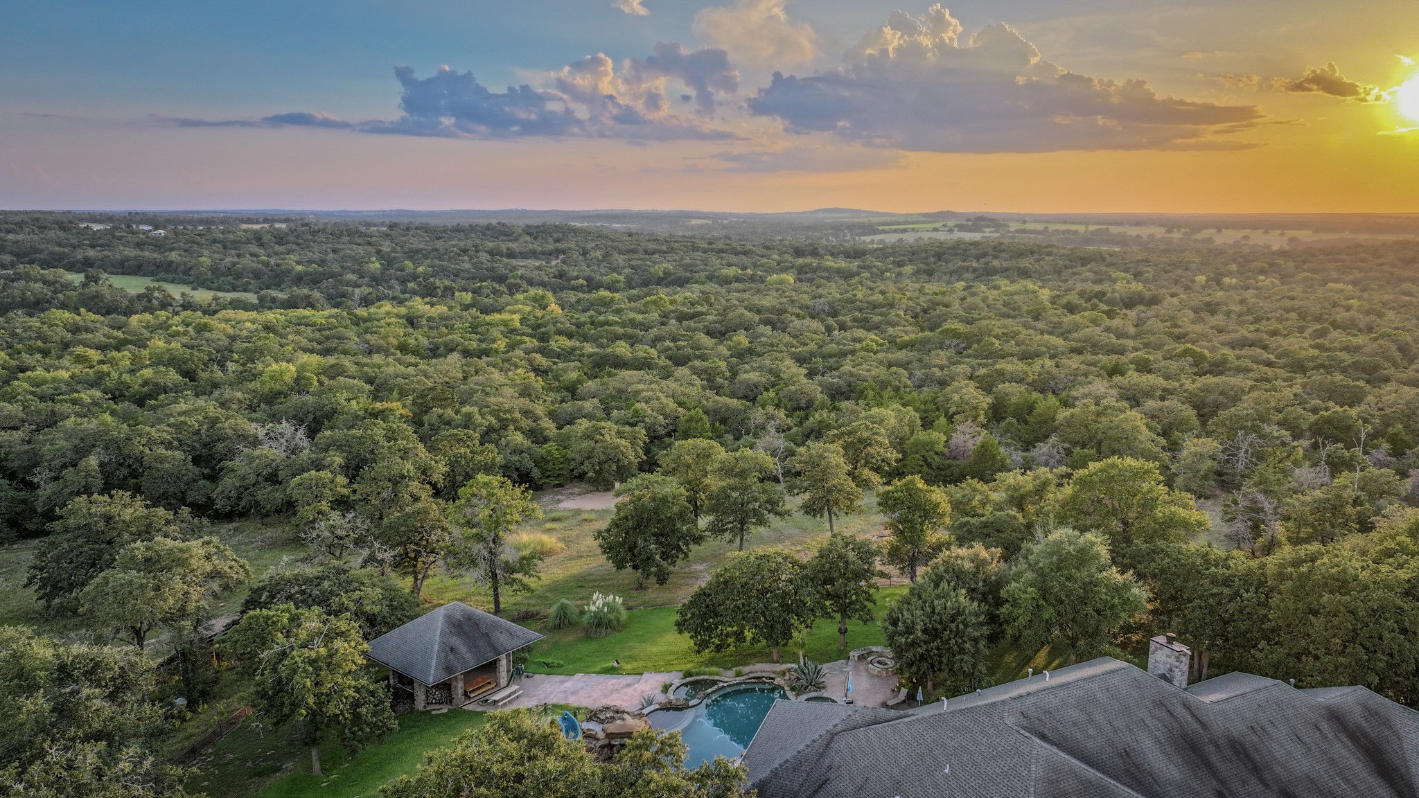 2042 22 Hills Road Gause, TX 77857 - Photo 9 of 50 a view of a city with lush green forest