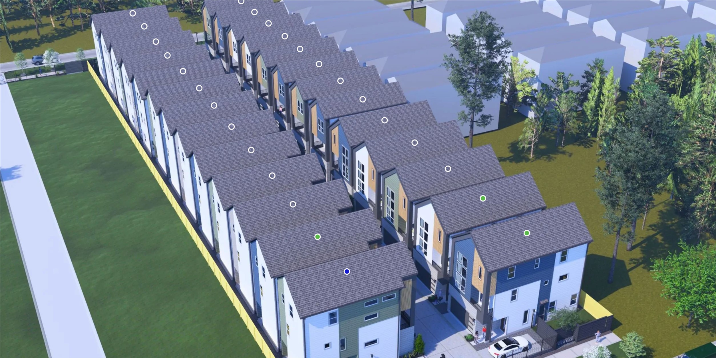 817 Thornton Road, Unit G Houston, TX 77018 - Photo 21 of 49 an aerial view of a house with a yard