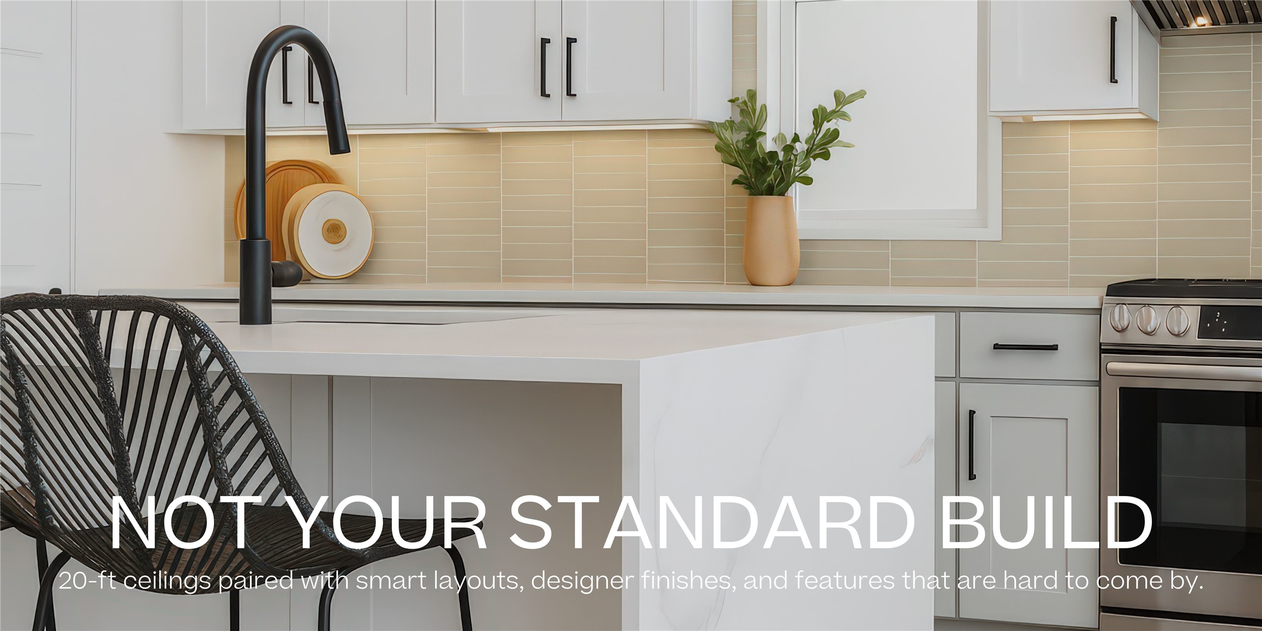 817 Thornton Road, Unit G Houston, TX 77018 - Photo 49 of 49 One of the floor plans in this community features 20 foot ceilings and an open concept layout. There are upgrade options for additional bedrooms and guest suite.