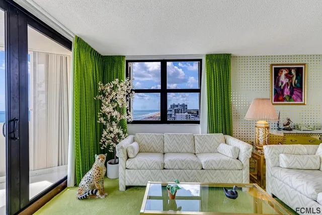 a view of an ocean from a balcony