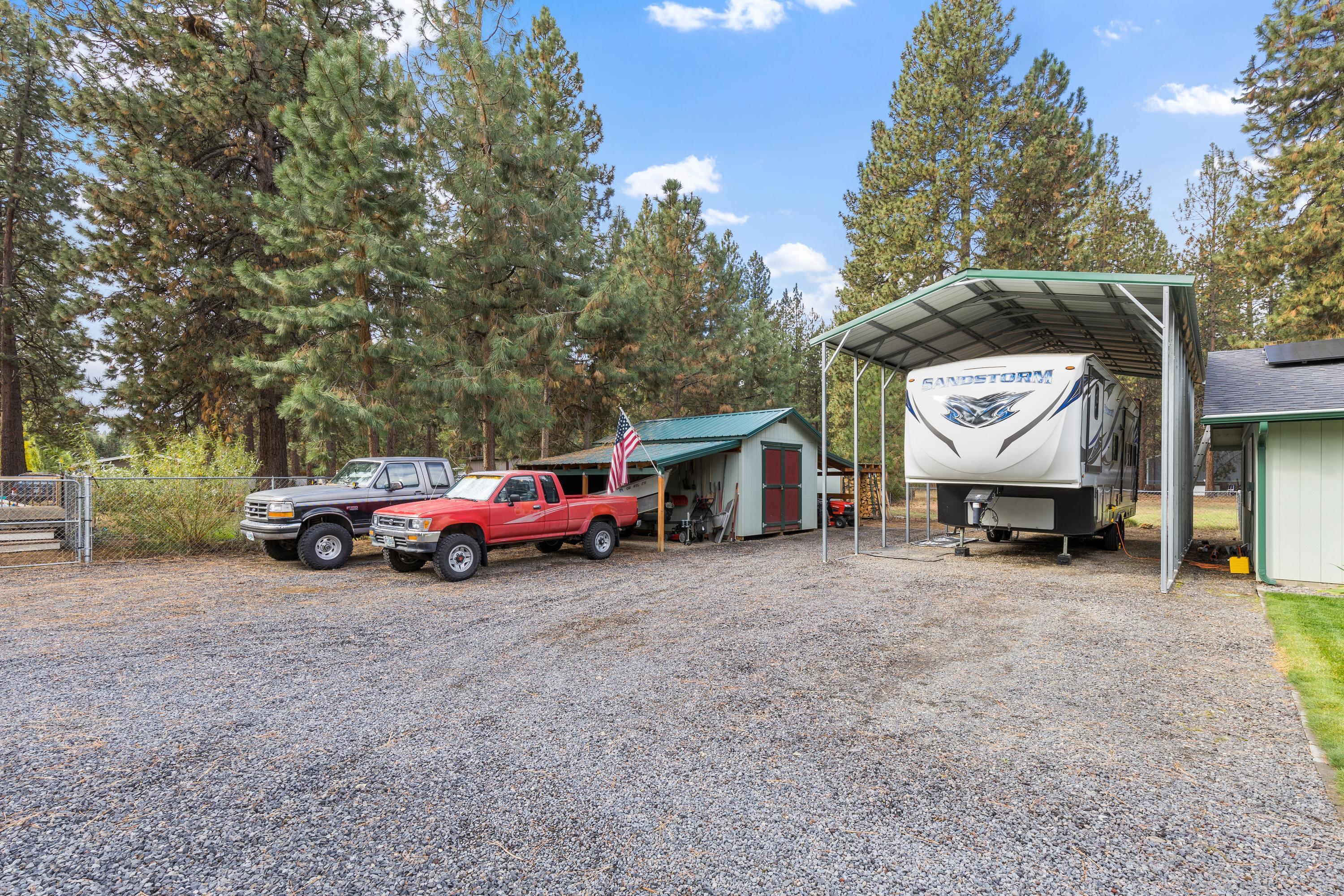 59895 Cheyenne Road Bend, OR 97702 - Photo 25 of 28 covered RV space and shed
