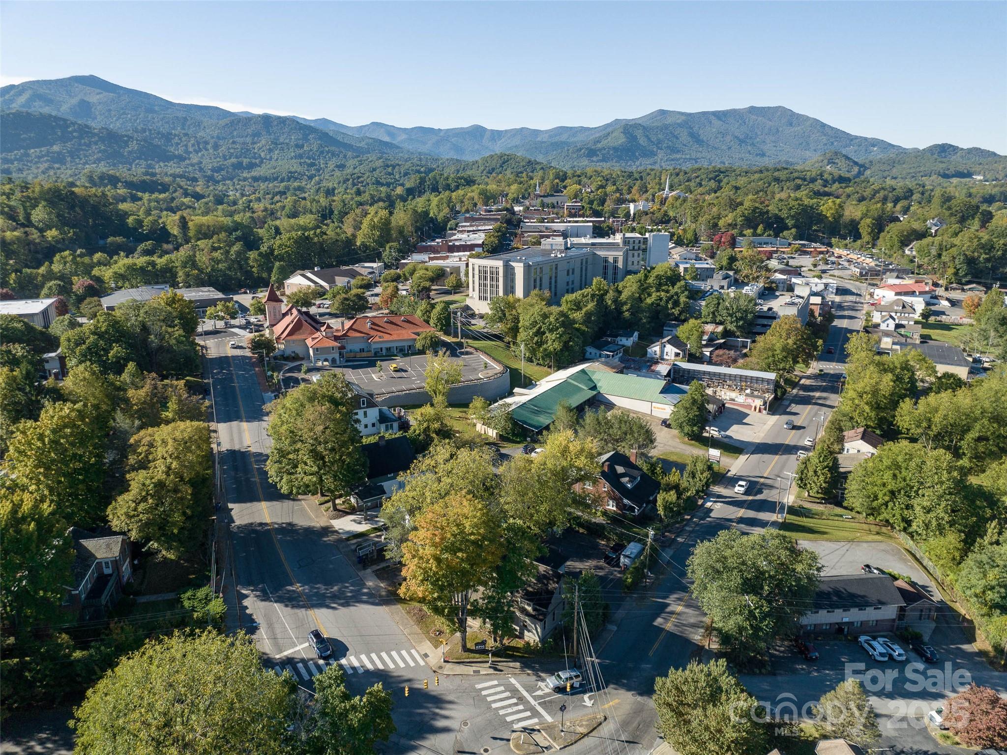 99 Walnut Street Waynesville, NC 28786 - Photo 27 of 34 an aerial view of multiple house