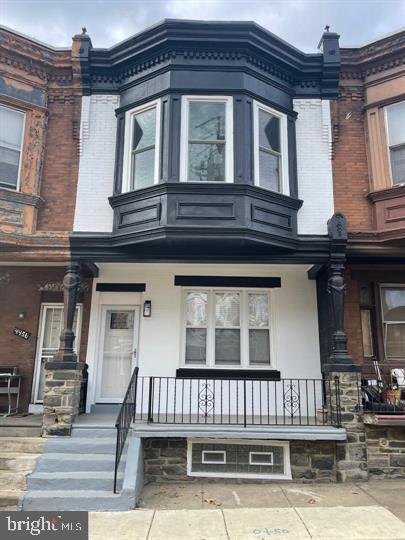 Charming urban facade with classic details.