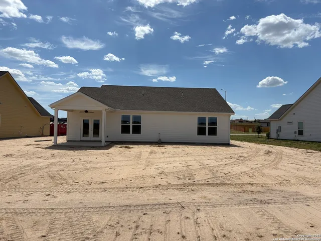 a house view with a outdoor space