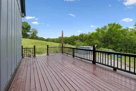 a view of a back yard from a window