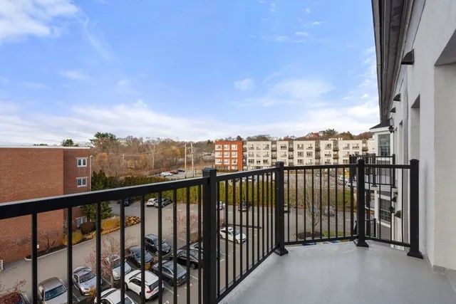 a view of city from balcony