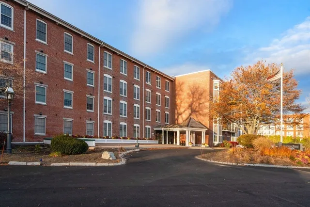 a front view of a building