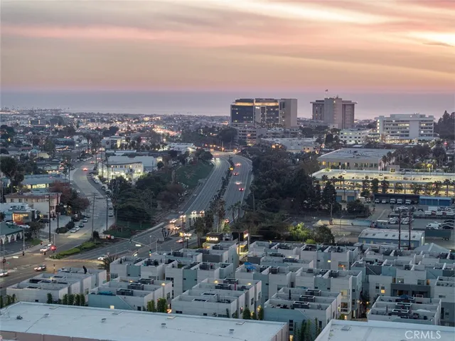 an aerial view of city