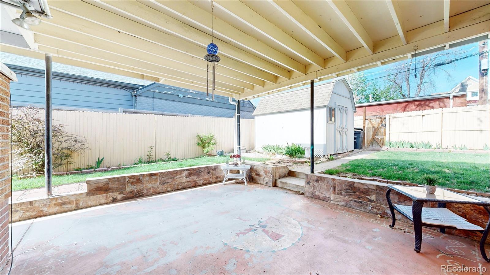 4169 Hooker Street Denver, CO 80211 - Photo 37 of 48 a garden view with a seating space