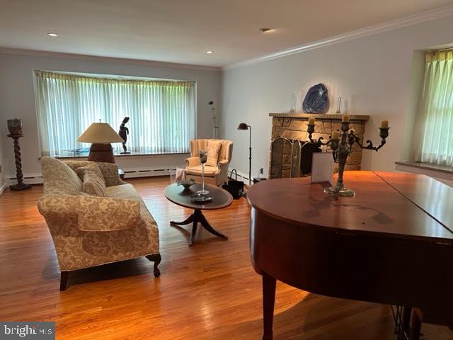 128 David Road Bala Cynwyd, PA 19004 - Photo 5 of 27 living room/bow window