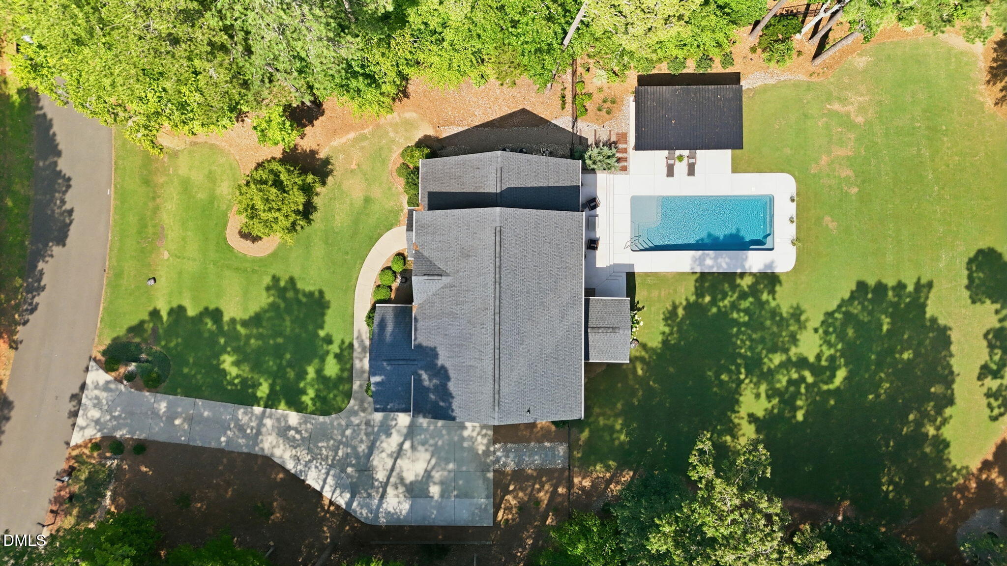 2513 Countrywood Road Raleigh, NC 27615 - Photo 48 of 50 1.52 acres with manicured landscaping.