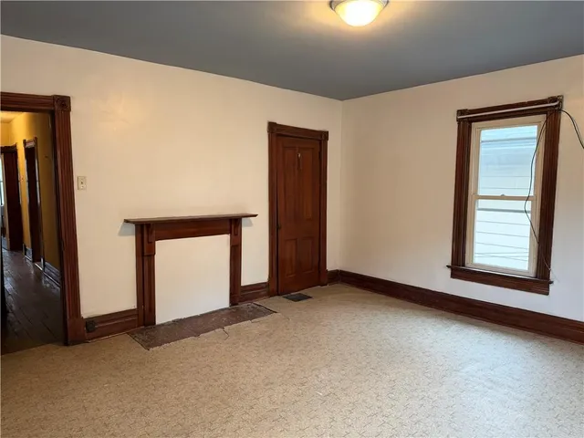 a view of an front door