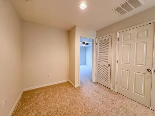 an empty room with a natural light